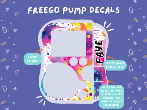 FreeGo Pump Sticker Tubie Life Feeding Pump Decal for Abbott FreeGo tube feeding pumps