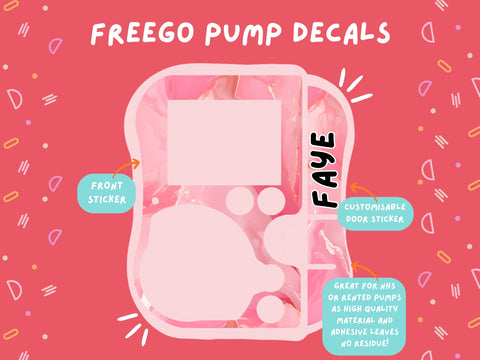 FreeGo Pump Sticker Tubie Life Feeding Pump Decal for Abbott FreeGo tube feeding pumps