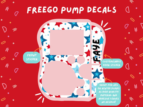 FreeGo Pump Sticker Tubie Life Feeding Pump Decal for Abbott FreeGo tube feeding pumps