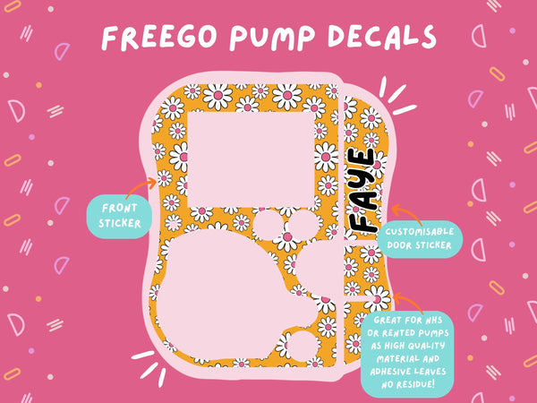 FreeGo Pump Sticker Tubie Life Feeding Pump Decal for Abbott FreeGo tube feeding pumps