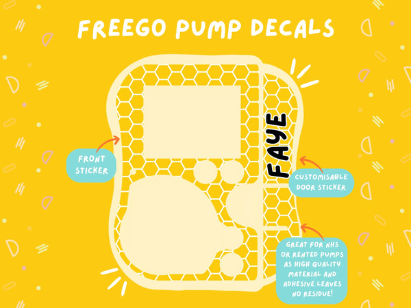 FreeGo Pump Sticker Tubie Life Feeding Pump Decal for Abbott FreeGo tube feeding pumps