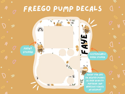 FreeGo Pump Sticker Tubie Life Feeding Pump Decal for Abbott FreeGo tube feeding pumps