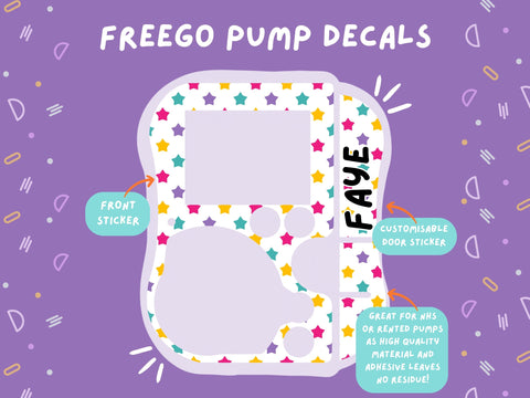 FreeGo Pump Sticker Tubie Life Feeding Pump Decal for Abbott FreeGo tube feeding pumps