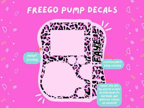 FreeGo Pump Sticker Tubie Life Feeding Pump Decal for Abbott FreeGo tube feeding pumps