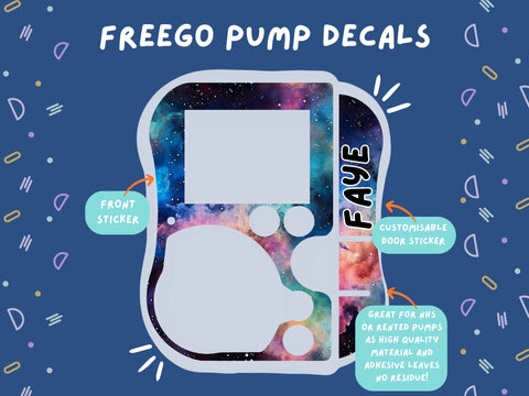 FreeGo Pump Sticker Tubie Life Feeding Pump Decal for Abbott FreeGo tube feeding pumps