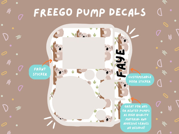 FreeGo Pump Sticker Tubie Life Feeding Pump Decal for Abbott FreeGo tube feeding pumps