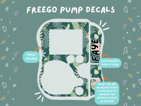 FreeGo Pump Sticker Tubie Life Feeding Pump Decal for Abbott FreeGo tube feeding pumps