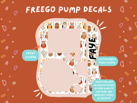 FreeGo Pump Sticker Tubie Life Feeding Pump Decal for Abbott FreeGo tube feeding pumps