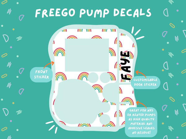 FreeGo Pump Sticker Tubie Life Feeding Pump Decal for Abbott FreeGo tube feeding pumps