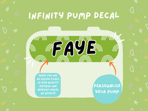 Infinity Pump Sticker Tubie Life Feeding Pump Decal for Nutricia Infinity or Entralite Moog tube feeding pumps