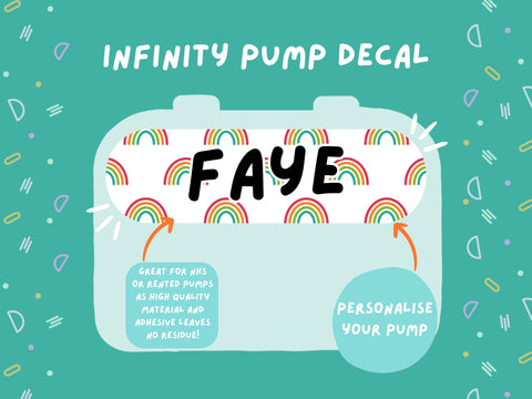 Infinity Pump Sticker Tubie Life Feeding Pump Decal for Nutricia Infinity or Entralite Moog tube feeding pumps