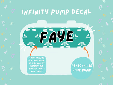 Infinity Pump Sticker Tubie Life Feeding Pump Decal for Nutricia Infinity or Entralite Moog tube feeding pumps