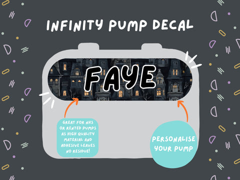 Infinity Pump Sticker Tubie Life Feeding Pump Decal for Nutricia Infinity or Entralite Moog tube feeding pumps