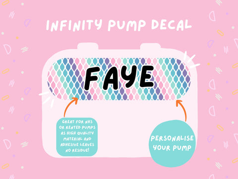 Infinity Pump Sticker Tubie Life Feeding Pump Decal for Nutricia Infinity or Entralite Moog tube feeding pumps