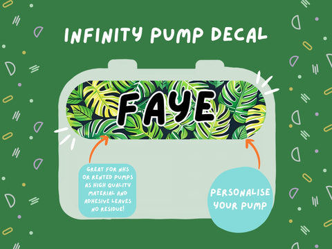 Infinity Pump Sticker Tubie Life Feeding Pump Decal for Nutricia Infinity or Entralite Moog tube feeding pumps