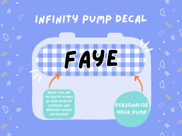 Infinity Pump Sticker Tubie Life Feeding Pump Decal for Nutricia Infinity or Entralite Moog tube feeding pumps