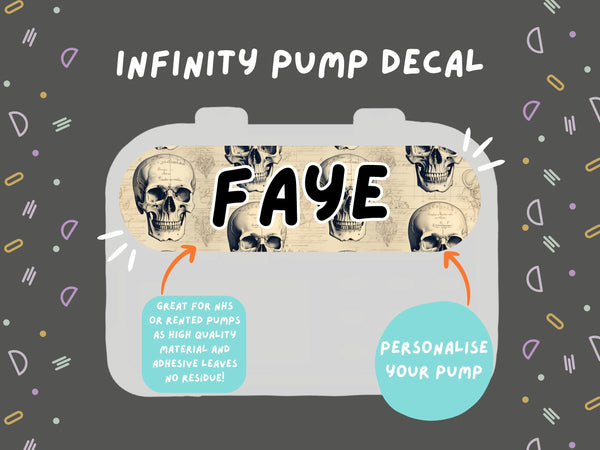 Infinity Pump Sticker Tubie Life Feeding Pump Decal for Nutricia Infinity or Entralite Moog tube feeding pumps