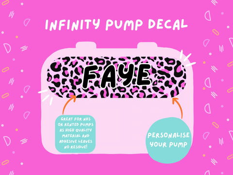 Infinity Pump Sticker Tubie Life Feeding Pump Decal for Nutricia Infinity or Entralite Moog tube feeding pumps