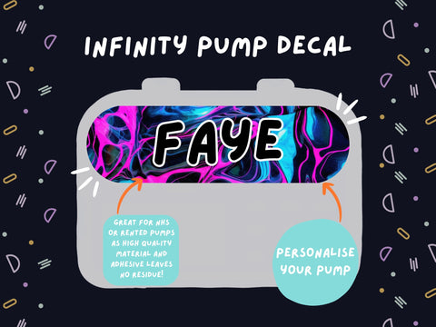 Infinity Pump Sticker Tubie Life Feeding Pump Decal for Nutricia Infinity or Entralite Moog tube feeding pumps