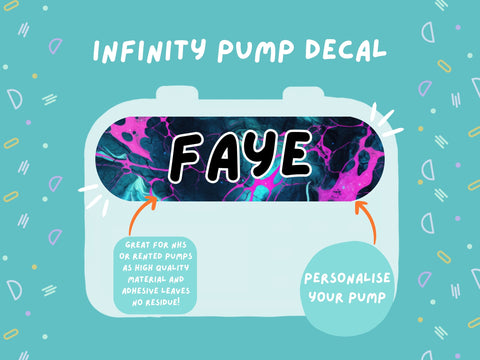 Infinity Pump Sticker Tubie Life Feeding Pump Decal for Nutricia Infinity or Entralite Moog tube feeding pumps