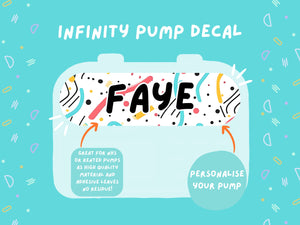 Infinity Pump Sticker Tubie Life Feeding Pump Decal for Nutricia Infinity or Entralite Moog tube feeding pumps