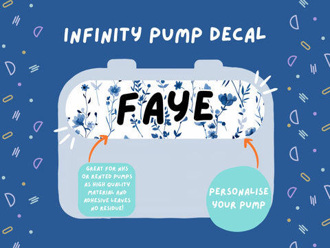 Infinity Pump Sticker Tubie Life Feeding Pump Decal for Nutricia Infinity or Entralite Moog tube feeding pumps