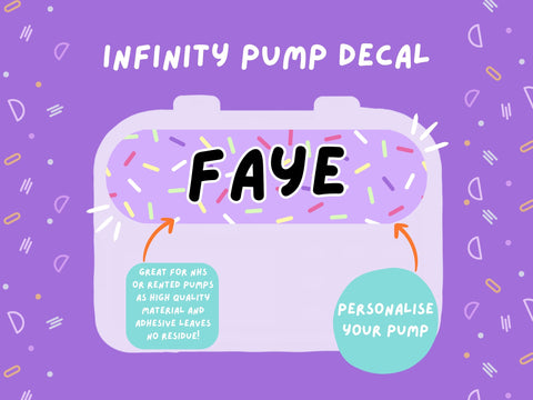 Infinity Pump Sticker Tubie Life Feeding Pump Decal for Nutricia Infinity or Entralite Moog tube feeding pumps