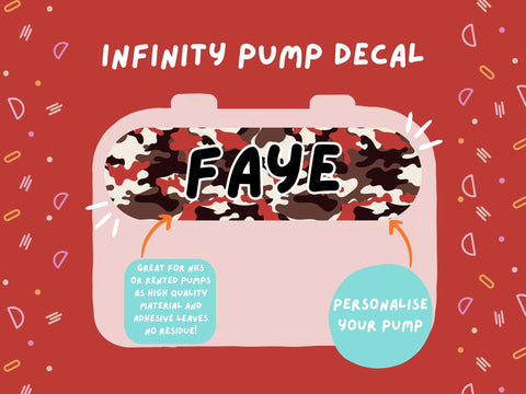 Infinity Pump Sticker Tubie Life Feeding Pump Decal for Nutricia Infinity or Entralite Moog tube feeding pumps