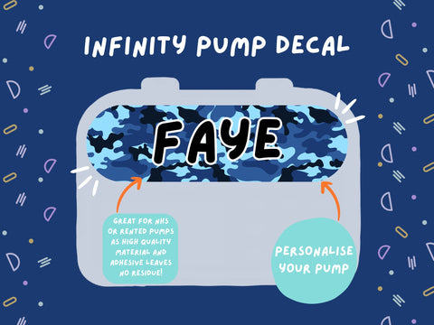 Infinity Pump Sticker Tubie Life Feeding Pump Decal for Nutricia Infinity or Entralite Moog tube feeding pumps