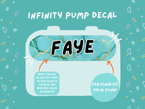 Infinity Pump Sticker Tubie Life Feeding Pump Decal for Nutricia Infinity or Entralite Moog tube feeding pumps