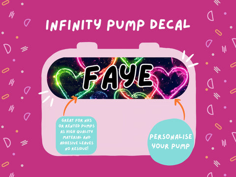 Infinity Pump Sticker Tubie Life Feeding Pump Decal for Nutricia Infinity or Entralite Moog tube feeding pumps