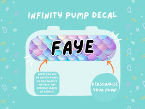 Infinity Pump Sticker Tubie Life Feeding Pump Decal for Nutricia Infinity or Entralite Moog tube feeding pumps