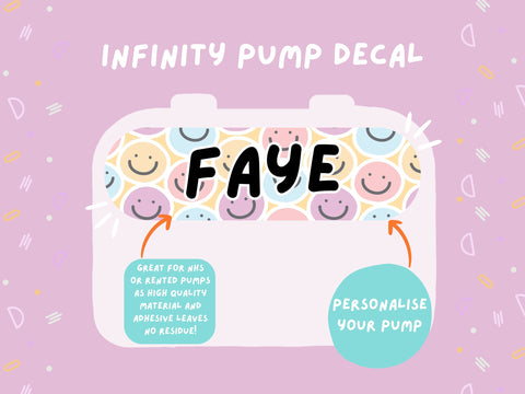 Infinity Pump Sticker Tubie Life Feeding Pump Decal for Nutricia Infinity or Entralite Moog tube feeding pumps