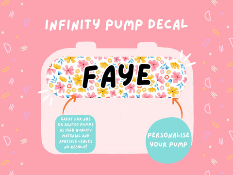 Infinity Pump Sticker Tubie Life Feeding Pump Decal for Nutricia Infinity or Entralite Moog tube feeding pumps