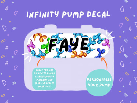 Infinity Pump Sticker Tubie Life Feeding Pump Decal for Nutricia Infinity or Entralite Moog tube feeding pumps