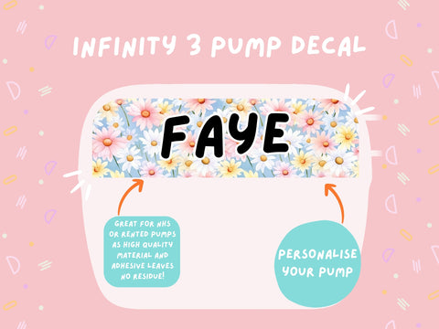 Infinity 3 Pump Sticker Tubie Life Feeding Pump Decal for Nutricia Infinity or Entralite Moog tube feeding pumps