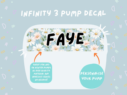 Infinity 3 Pump Sticker Tubie Life Feeding Pump Decal for Nutricia Infinity or Entralite Moog tube feeding pumps