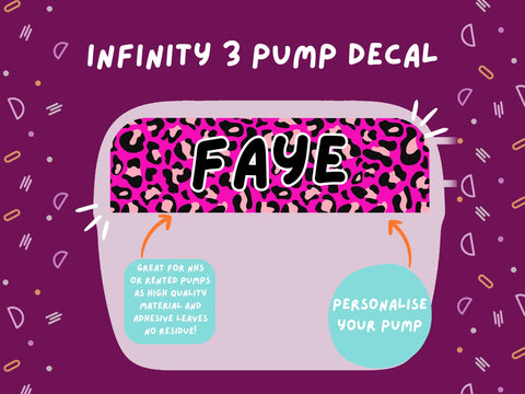 Infinity 3 Pump Sticker Tubie Life Feeding Pump Decal for Nutricia Infinity or Entralite Moog tube feeding pumps