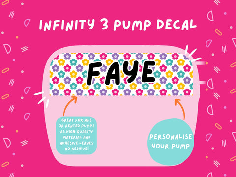 Infinity 3 Pump Sticker Tubie Life Feeding Pump Decal for Nutricia Infinity or Entralite Moog tube feeding pumps