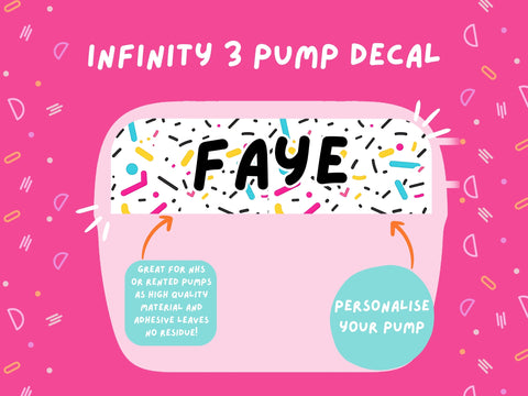 Infinity 3 Pump Sticker Tubie Life Feeding Pump Decal for Nutricia Infinity or Entralite Moog tube feeding pumps