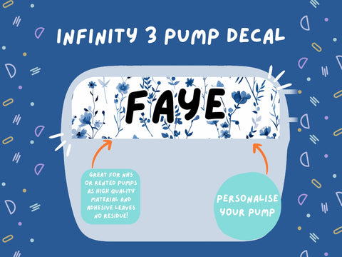 Infinity 3 Pump Sticker Tubie Life Feeding Pump Decal for Nutricia Infinity or Entralite Moog tube feeding pumps