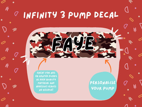 Infinity 3 Pump Sticker Tubie Life Feeding Pump Decal for Nutricia Infinity or Entralite Moog tube feeding pumps