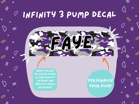 Infinity 3 Pump Sticker Tubie Life Feeding Pump Decal for Nutricia Infinity or Entralite Moog tube feeding pumps