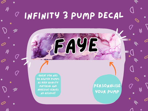 Infinity 3 Pump Sticker Tubie Life Feeding Pump Decal for Nutricia Infinity or Entralite Moog tube feeding pumps