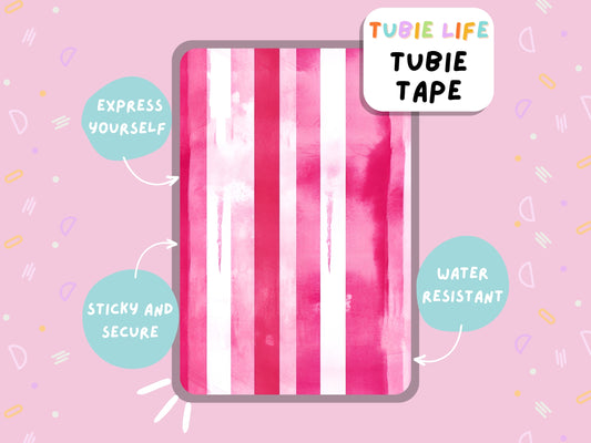 TUBIE TAPE Tubie Life ng tube tape for feeding tubes and other tubing pink lines