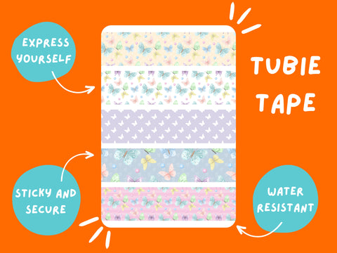 Tubie Tape Butterfly TUBIE TAPE Tubie Life  ng tube tape