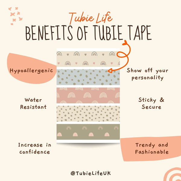Tubie Tape RAINBOW TUBIE TAPE  multi  Tubie Life  ng tube tape