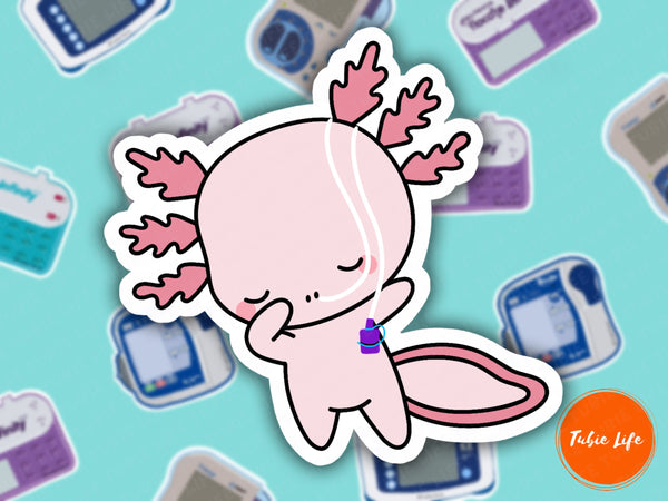 UMI THE TUBIE axolotl sticker | Tubie Life Gloss Sticker
