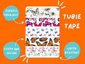 Tubie Tape BUTTERFLY TUBIE TAPE  multi  Tubie Life  ng tube tape