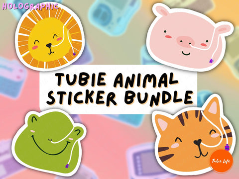 TUBIE ANIMAL STICKER Bundle holographic | Tubie Life Gloss Sticker